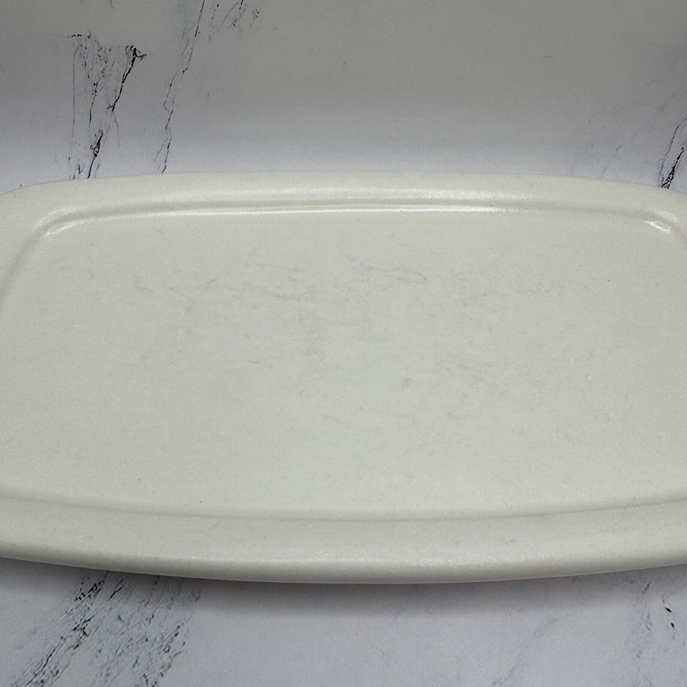 TAOS TREASURE CRAFT BUTTER DISH Southwest Adobe Stone Ware Made In The USA - Picture 3 of 12